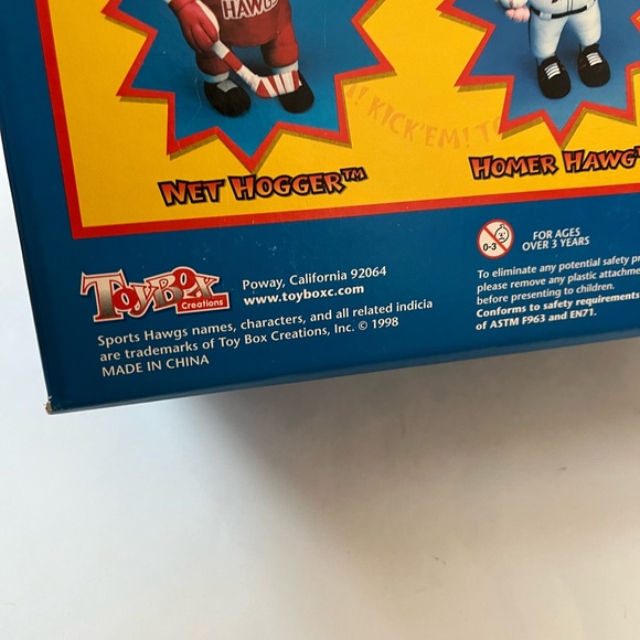 Vintage Sports Hawgs Action Plush / 1998 / New In Box / Toy Box Creations - Picture 5 of 7